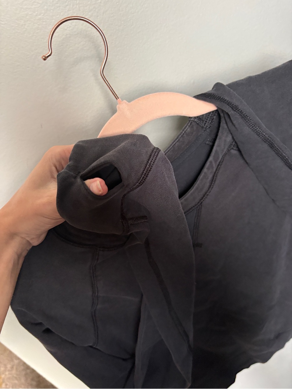 Lululemon Washed Black Crewneck Sweatshirt - Picture 10 of 11